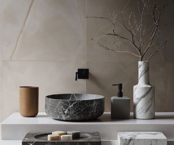 Baderomsservant som blikkfang og bruksobjekt